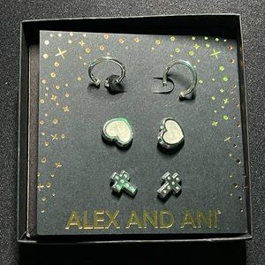 NWT Alex & Ani 3 set earrings
